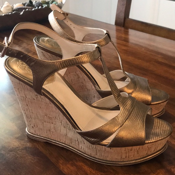 Vince Camuto Shoes - Vince Camuto Bronze Wedges